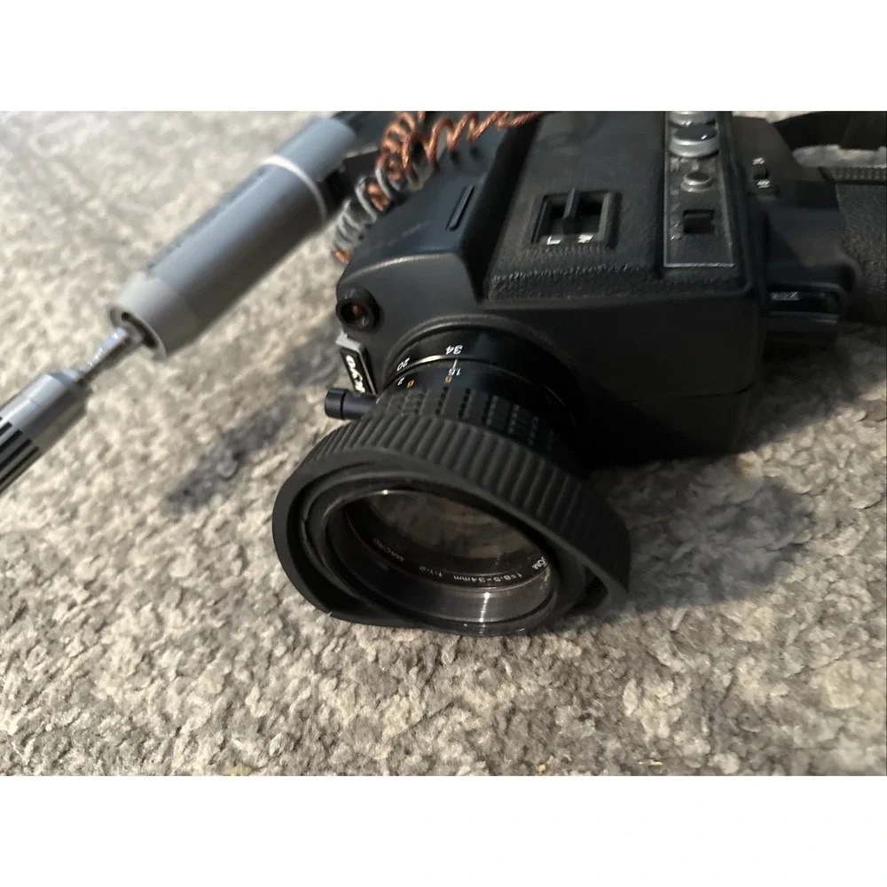 Sankyo Video Camera Sound XL-400S and Telescoping Microphone As Is